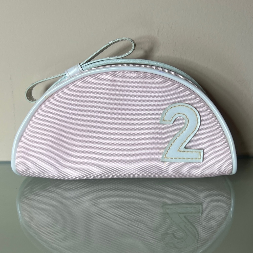 Christian Dior Trousse de Toilette Makeup & Toiletry Bag Y2K Bow Strap Pink